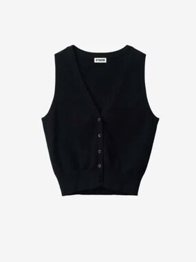 Ficus Sweater Vest In Black